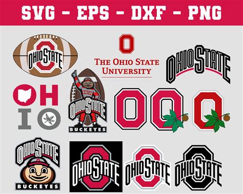 Ohio State Buckeyes Football NCAA Logo Svg, Eps, Dxf, Png