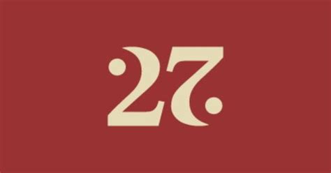 number 27 ambigram | tattoo | Pinterest | Number 27, Numbers and Generators