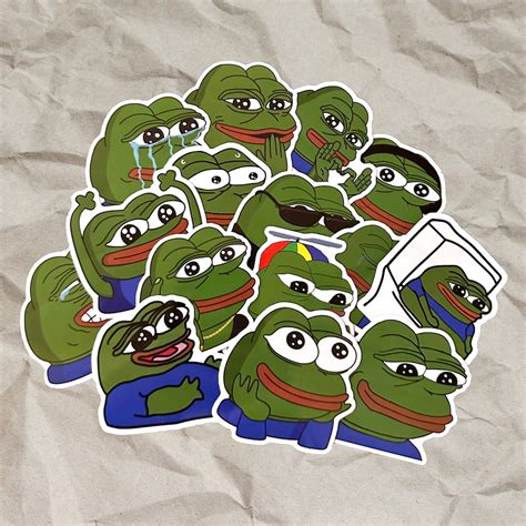 Pepe Meme Stickers 15 Pieces Easy to Remove Pvc/vinyl - Etsy