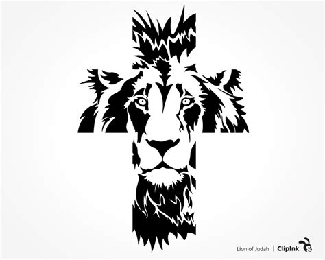 Lion of Judah svg, cross svg | svg, png, eps, dxf, pdf | ClipInk