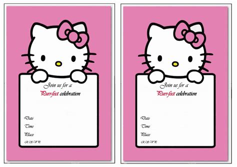 Hello Kitty Birthday Invitations | Birthday Printable