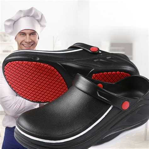 EVA Non-slip Waterproof Oil-proof Kitchen Work Shoes for Chef Master ...