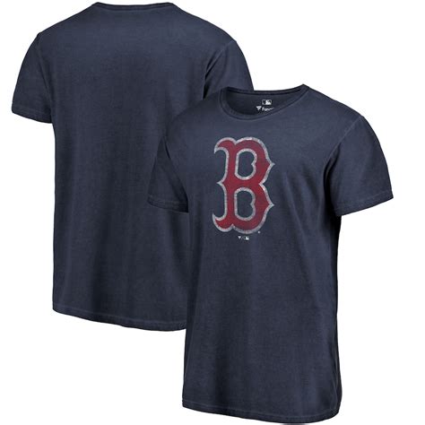 Men's Boston Red Sox Fanatics Branded Navy Washed Logo T-Shirt