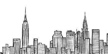 Image result for cityscape line drawing simple | Line art design, New york drawing, Skyline drawing