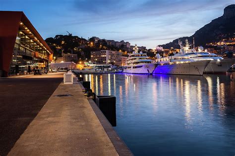 Port of Monaco at Twilight Photograph by Artur Bogacki - Pixels