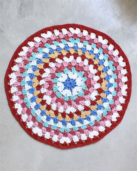 Easy Granny Rug Round Crochet Pattern for Beginners– Maggie's Crochet