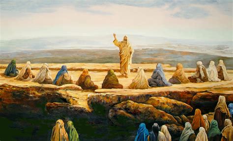 Sermon On The Mount Painting by Bryan Ahn