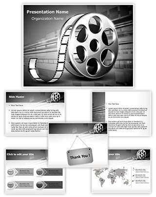 Professional Film Reel Editable PowerPoint Template