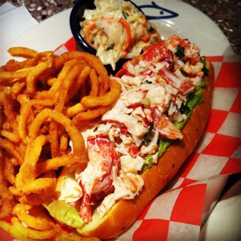 Lobster Roll #1 - Legal Seafood. Excellent. Like 1/2 lobster on a roll ...