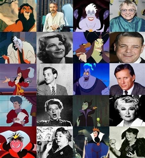 Villians and their voice actors - Disney Villains Photo (15403730) - Fanpop