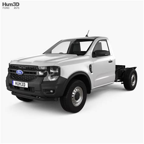 3D model of Ford Ranger Single Cab Chassis XL 2022 available for ...