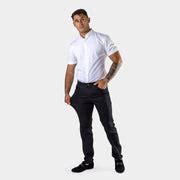 Shop Mens Black Slim Fit Chinos | Best Chinos For Big Legs | Kojo Fit ...