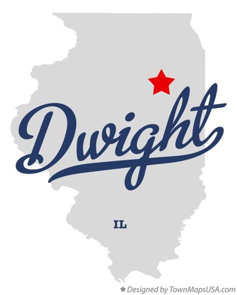 Map of Dwight, IL, Illinois