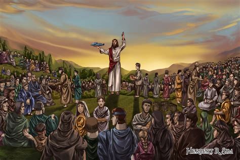 Jehovah Jireh: Jesus Feeding the Multitude - Herbert R. Sim