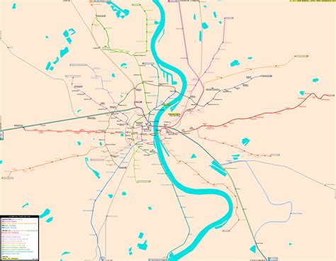 Cologne Real Distance Metro Map