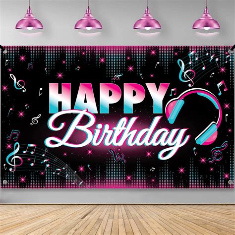 Buy XtraLarge Tik Tok Happy Birthday Banner - 72X44 Inch, Musical Theme ...