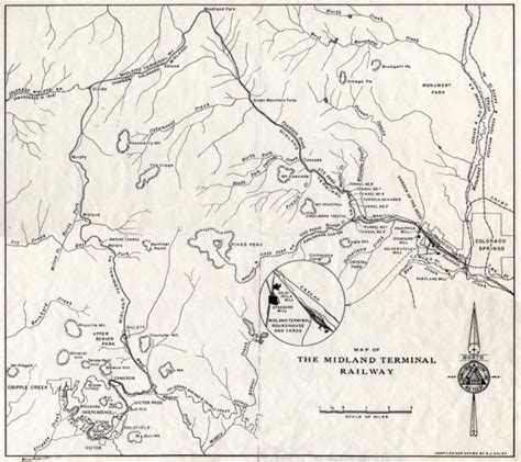 Map of Midland Terminal Railway | Colorado railroad, Colorado mines ...