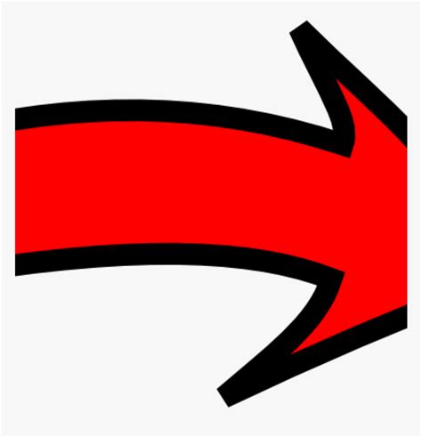 Red Curved Arrow Png