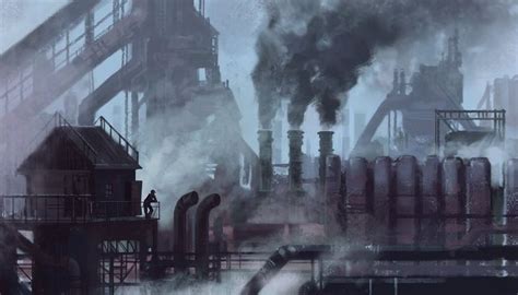 factory's steam by NecRum-2111 Environment Concept Art, Environment ...