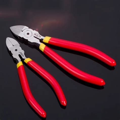 OUDISI 5''/6'' Plastic Cutting Pliers Electrical Wire Cutting Side ...