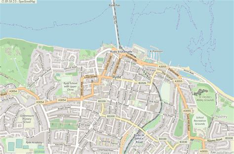 Ryde Map Great Britain Latitude & Longitude: Free England Maps