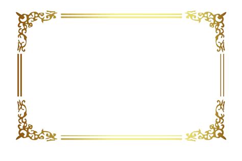 Elegant Vintage Decorative Border Design PNG HD | PNG All