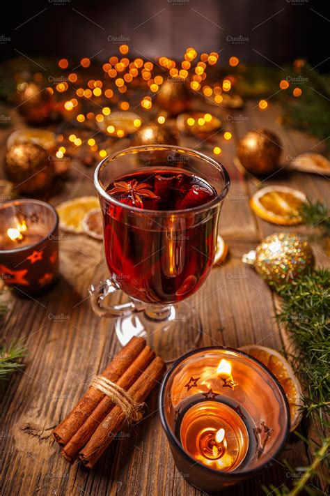 Hot Christmas mulled wine | High-Quality Food Images ~ Creative Market