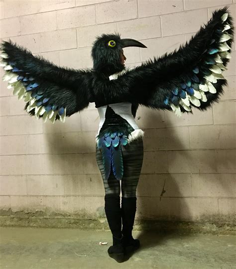 My magpie costume! Handmade everything:) | Bird costume, Family halloween, Halloween