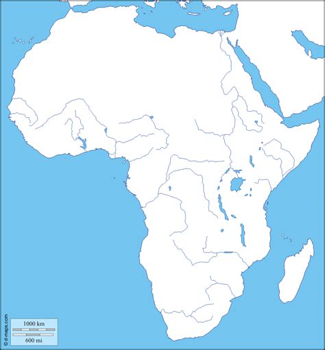 Africa : free map, free blank map, free outline map, free base map ...