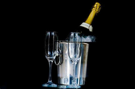 Two Glasses Of Champagne Free Stock Photo - Public Domain Pictures
