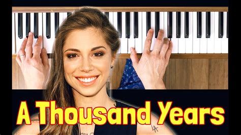 A Thousand Years (Christina Perri) [Piano Tutorial- Easy] - YouTube