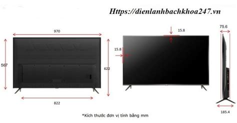 Kích Thước Tivi 55 inch , 65 inch , 60 inhch , 50 inch , 43 inch , 49 ...