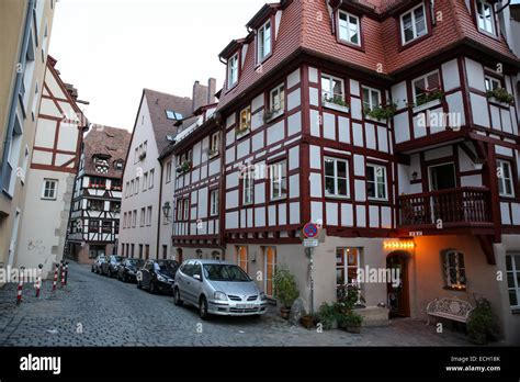 nuremberg traditional house old german houses Stock Photo - Alamy