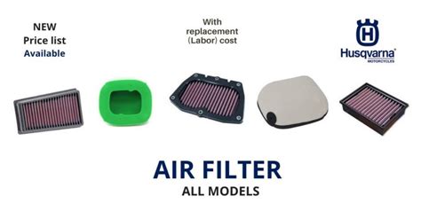 HUSQVARNA AIR FILTER - ALL MODELS