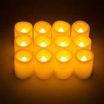 Kohree Timer Votive Flameless Candles, Unscented Battery Operated ...