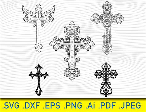 Cross Clipart, Cross Svg, Cross Silhouette, Silhouette Files, Hand ...