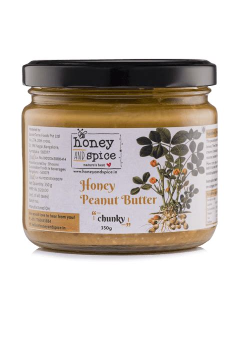 Honey Peanut Butter 350g - Honey and Spice