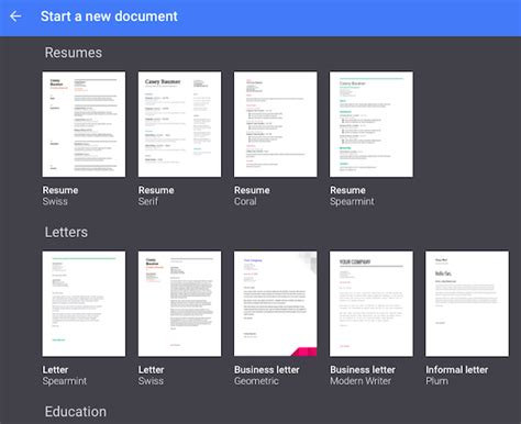 Templates, Insights and Dictation in Google Docs