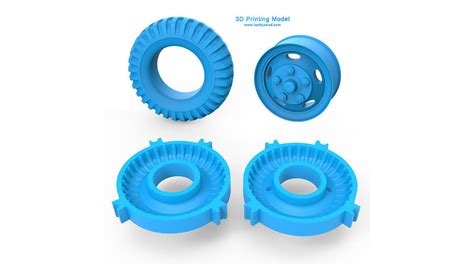 Tire Mold - Wheel 3D model 3D printable | CGTrader