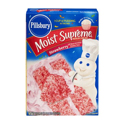 Pillsbury Cake Mix, Premium, Strawberry 18.7 oz | Shipt