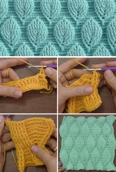 Beautiful Skills - Crochet Knitting Quilting : Crochet Leaf Stitch - Tutorial