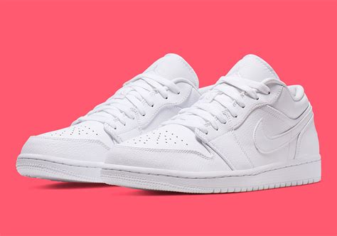 Jordan 1 Low Triple White 553558-112 Release Info | SneakerNews.com