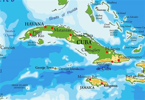 Mapa de Cuba. Todos los Tipos de Mapas: Político por Provincias Satelital