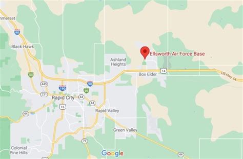 Where is Ellsworth AFB, South Dakota? see area map & more