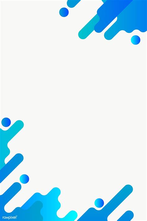 Blue fluid background frame design element