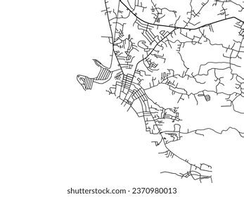 Vector City Map Binangonan Philippines Black Stock Vector (Royalty Free ...