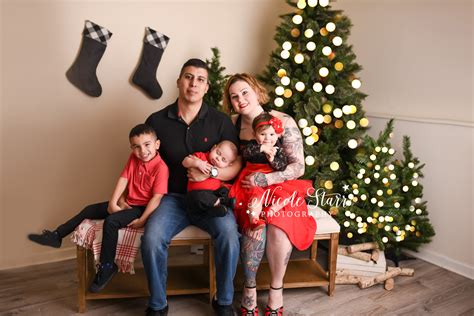 A Baby Milestone Portrait Session with Christmas Trees — Saratoga Springs Baby Photographer ...