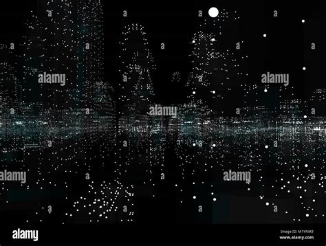 Hologram futuristic interface city Stock Photo - Alamy