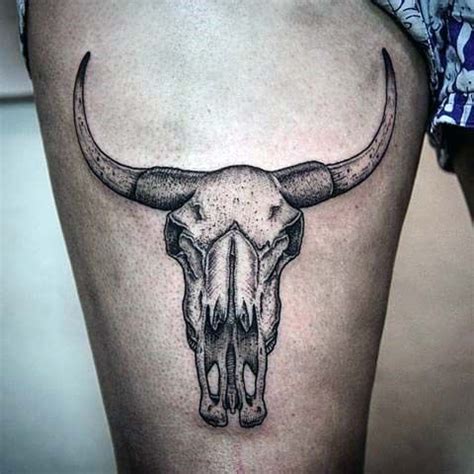 Top 93 Bull Skull Tattoo Ideas [2021 Inspiration Guide] | Bull skull tattoo, Bull skulls, Bull ...