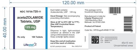 Acetazolamide Tablets - FDA prescribing information, side effects and uses